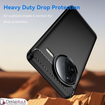 Carbon guminis dėklas - juodas (Xiaomi Poco F7 Pro/Poco F7 Ultra) Carbon guminis dėklas - juodas (Xiaomi Poco F7 Pro/Poco F7 Ultra)